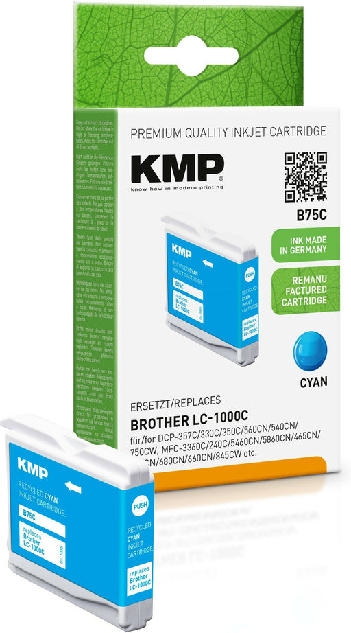 EAN 4011324370485 - KMP B75C cartucho de tinta 1 pieza(s) Compatible Cian imagen 1
