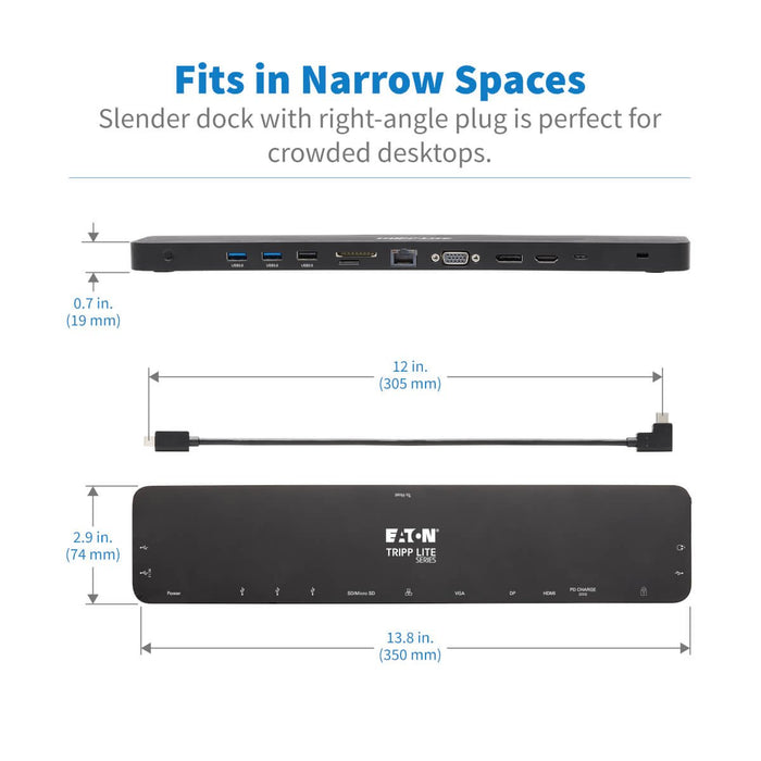 EAN 0037332250698 - Tripp Lite U442-DOCK7D-B base para portátil y replicador de puertos Alámbrico USB 3.2 Gen 1 (3.1 Gen 1) T imagen 7