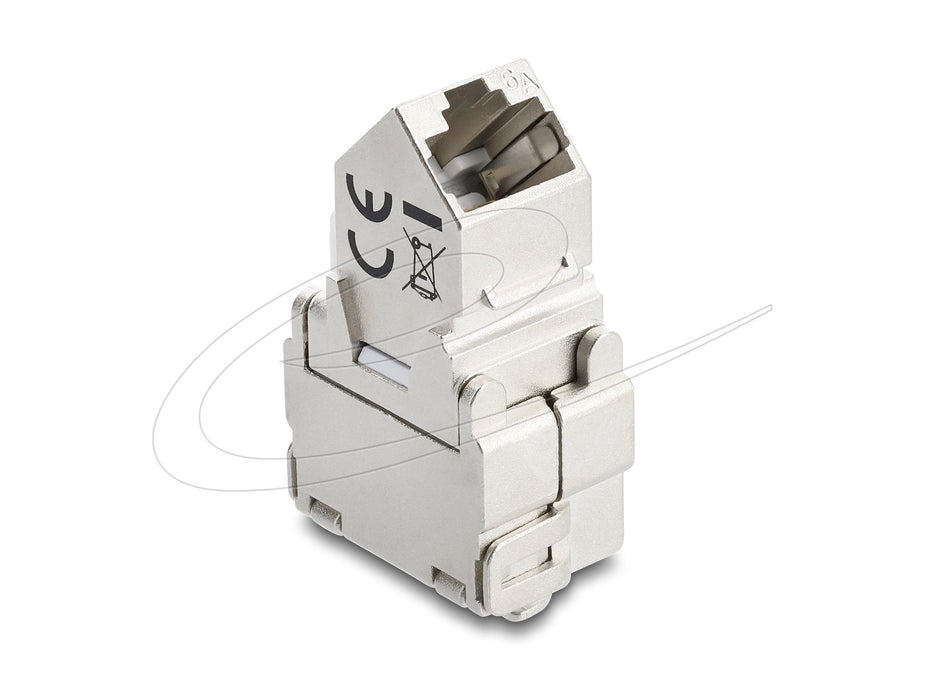 Delock Keystone Modulorj45 Hembra A Lsa Cat.6a 45° Angulare Hembra Geschirmt