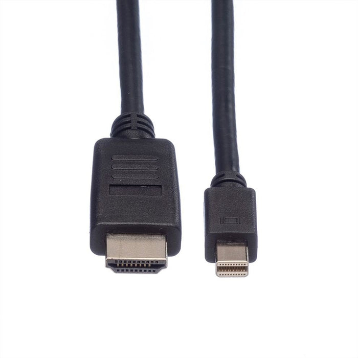 Roline Mini Displayport Cable, Mini Dp-Hdtv, St St, Schwarz, 4,5 M