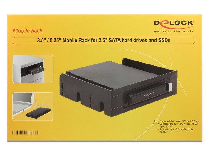 EAN 4043619472130 - DeLOCK 47213 panel bahía disco duro Negro imagen 3