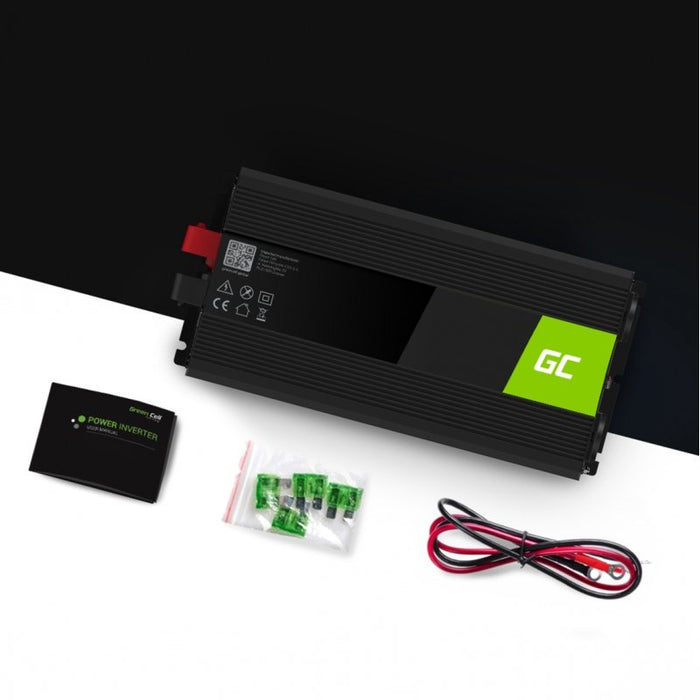 EAN 5903317228356 - Green Cell INV19 adaptador e inversor de corriente Auto 1500 W Negro imagen 2