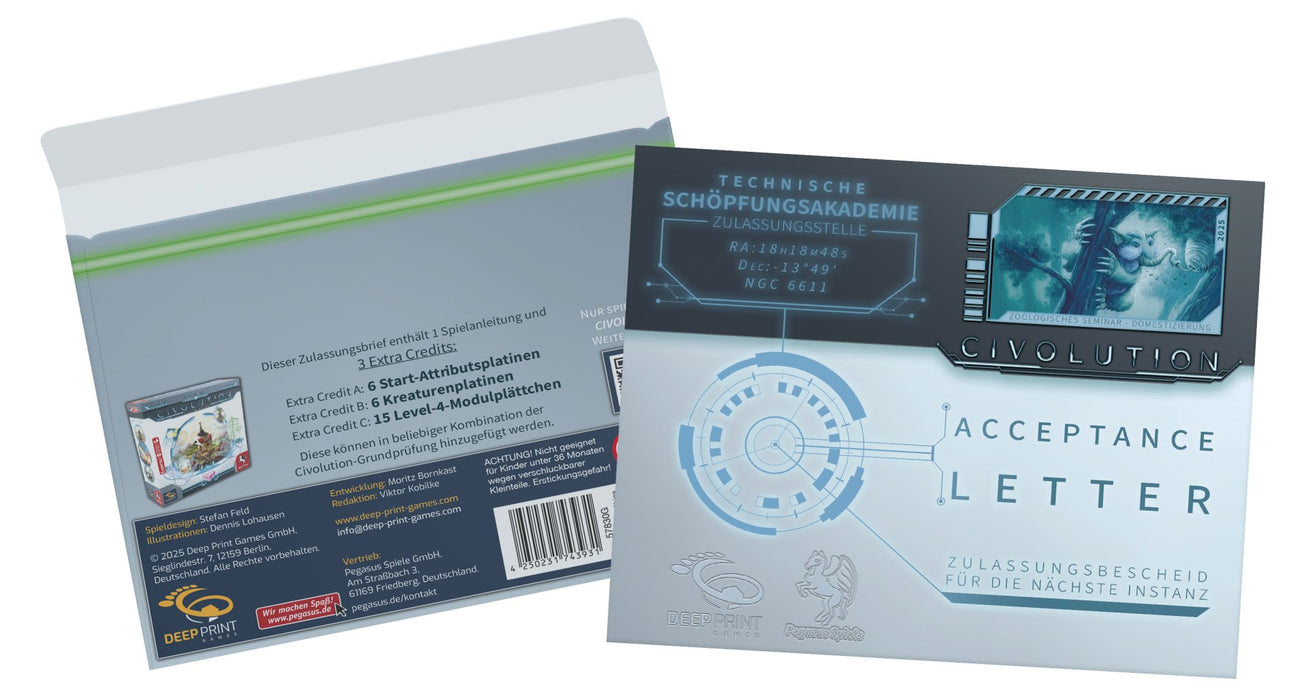 Pegasus Pegasus Civolution: Acceptance Letter (Erweiterung) 57830g