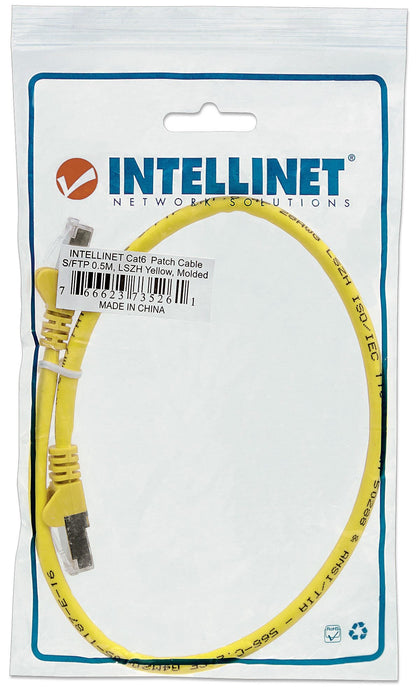 EAN 766623350464 - Intellinet 350464 cable de red Amarillo 0,5 m Cat6a S/FTP (S-STP) imagen 5