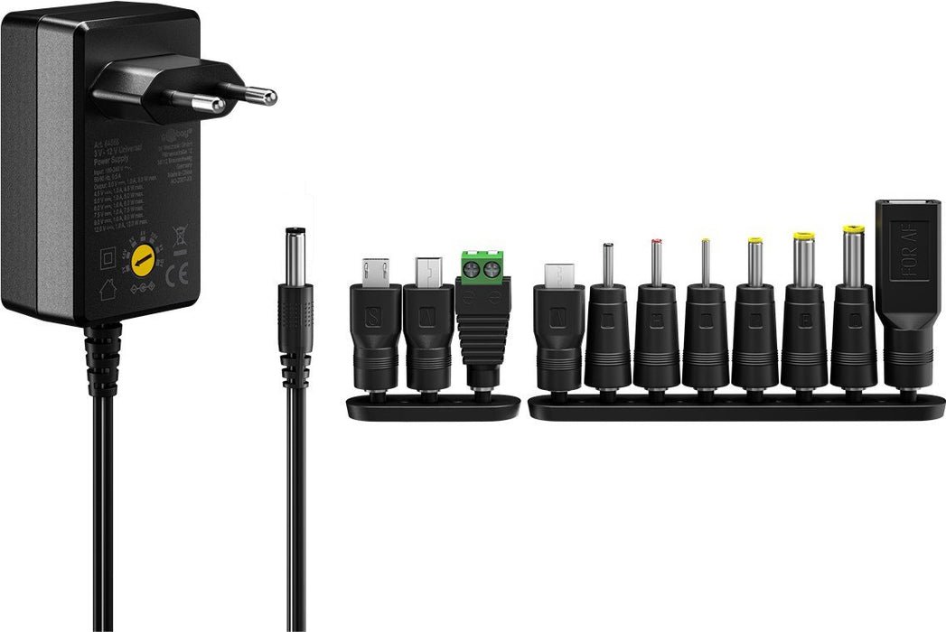 EAN 4040849744365 - Goobay 74436 adaptador e inversor de corriente Interior 36 W Negro imagen 3