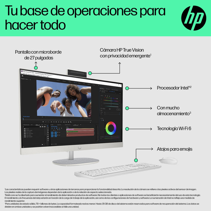 EAN 0199764455710 - HP 27-cr0111ns PC Intel® Core™ i5 i5-1335U 68,6 cm (27") 1920 x 1080 Pixeles PC todo en uno 16 GB DDR4-SD imagen 7