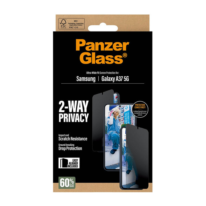 EAN 5715685034015 - PanzerGlass ® 2-Way Privacy Screen Protector Samsung Galaxy A37 5G | Ultra-Wide Fit w. EasyAligner Protec imagen 3