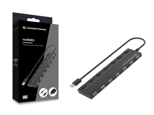 EAN 4015867226322 - Conceptronic HUBBIES08BP hub de interfaz USB 2.0 480 Mbit/s Negro imagen 2