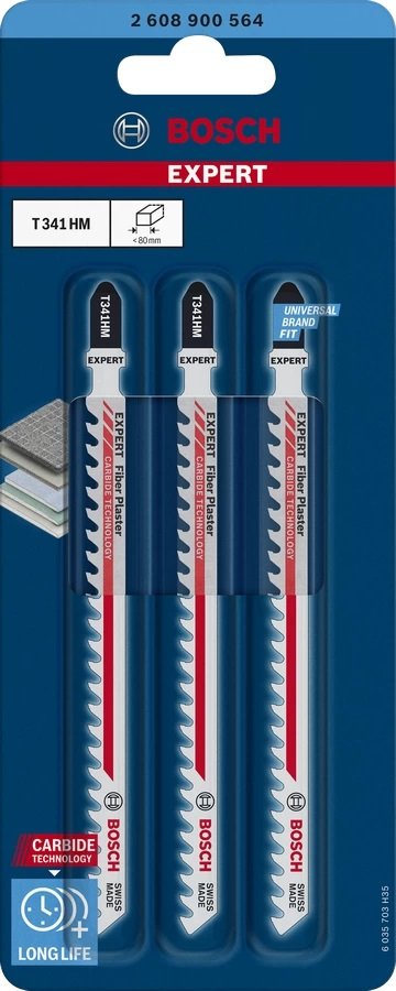 EAN 4059952537887 - Bosch Expert T 341 HM Hoja de sierra de vaivén Carburo 3 pieza(s) imagen 2