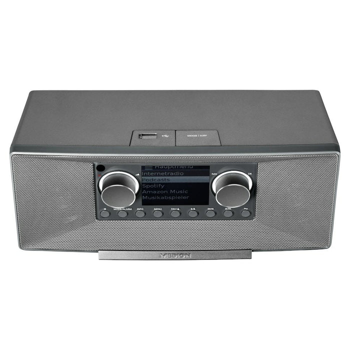 Medion Md 89289 Stereo Internetradio Grau