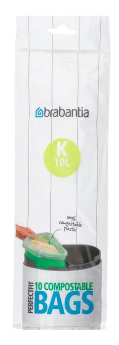 EAN 8710755364983 - Brabantia 8710755364983 bolsa para basura 10 L Verde 10 pieza(s) imagen 1