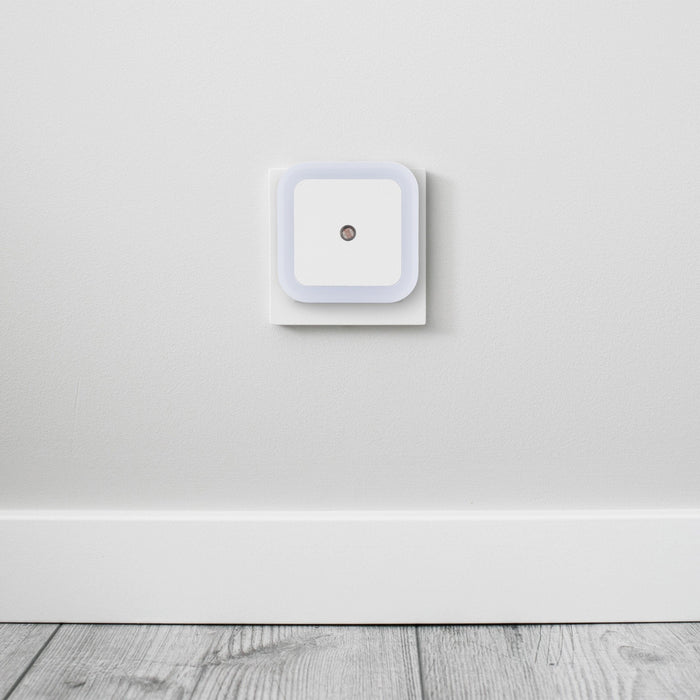 Entac Nachtlicht 0.5w Quadrat. Ww Blanco Dämmerungssensor