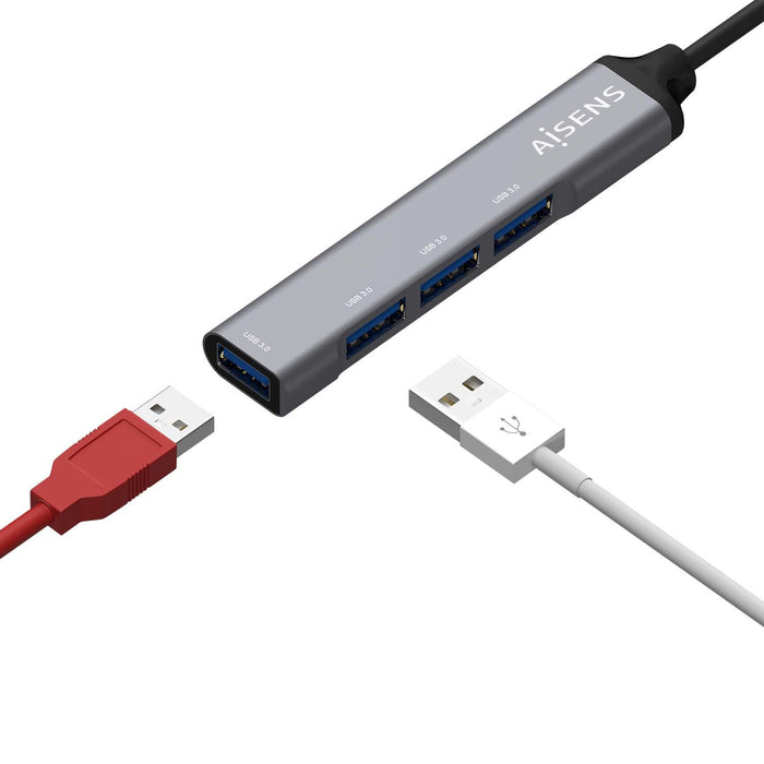 EAN 8436574706314 - AISENS A106-0540 hub de interfaz USB 3.2 Gen 1 (3.1 Gen 1) Type-A 5000 Mbit/s imagen 3