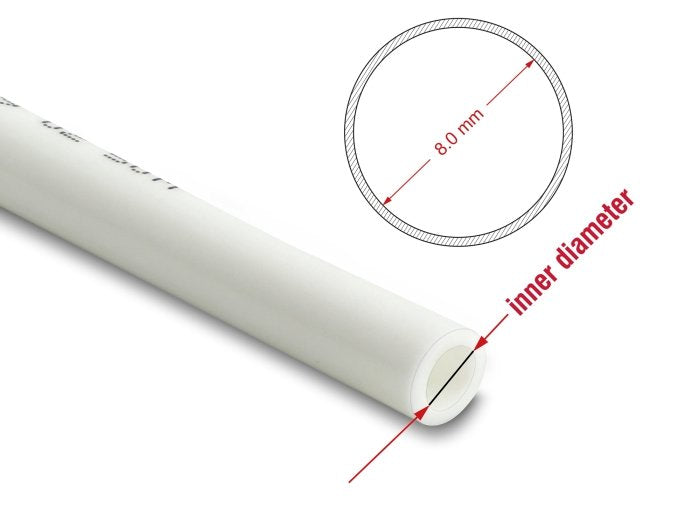 Manguera Neumática 12 X 8 Mm 50 M Rollo Blanco