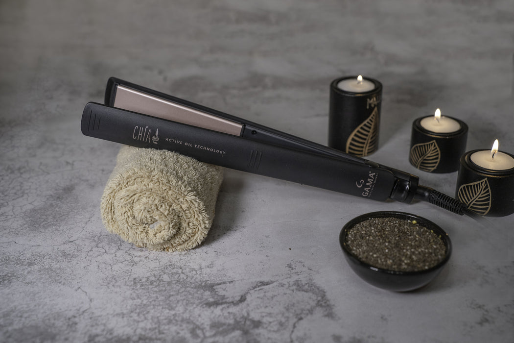 Plancha De Pelo Ga.Ma Gi0226 Elegance Chia , Negro