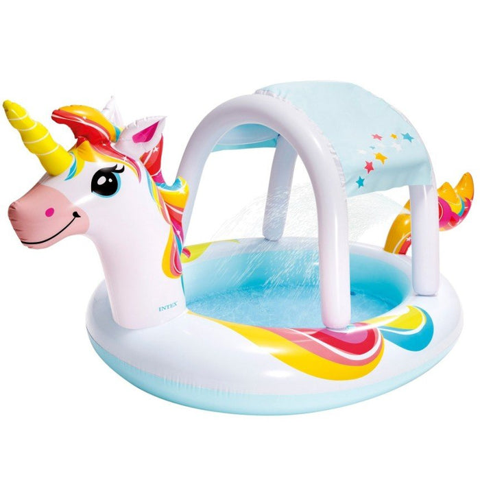 Piscina Infantil, Unicornio Con Rociador, 254 X 132 X 109 Cm