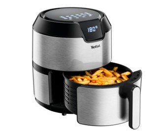 EAN 3045380014589 - Tefal Easy Fry EY401D Sencillo 4,2 L Independiente 1500 W Freidora de aire caliente Negro, Acero inoxidab imagen 2