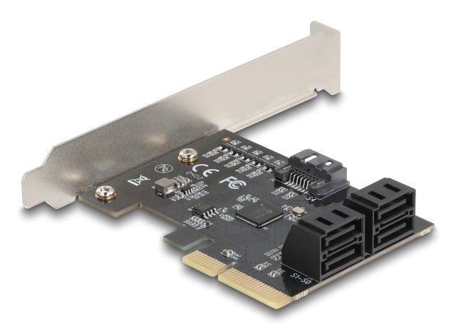 Pci Express X4 Karte Zu 5 Port Sata Kontroller - Low Profile Formfaktor