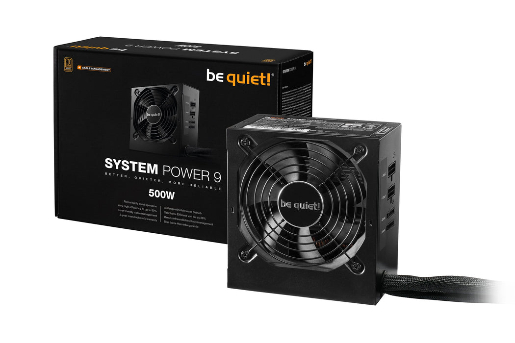EAN 4260052187227 - be quiet! System Power 9 | 500W CM unidad de fuente de alimentación 20+4 pin ATX ATX Negro imagen 3
