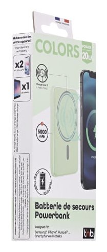 EAN 3303170117729 - T'nB PBUMAG5GR batería externa 5000 mAh Cargador inalámbrico Verde imagen 6