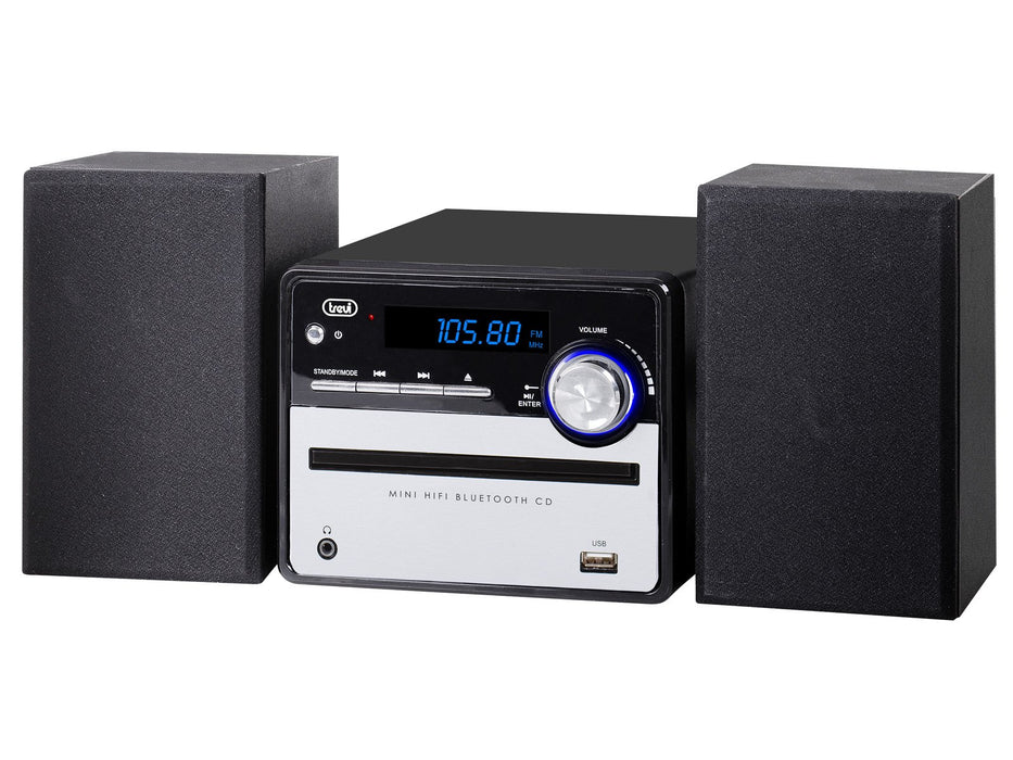 EAN 8011000040158 - Trevi HCX 10F6 Minicadena de música para uso doméstico 20 W Negro, Plata imagen 1
