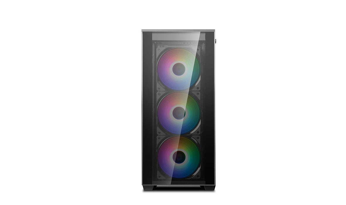 Caja Pc Deepcool E-Atx Matrexx 70-Add Rgb Black Tempered Glass Bahias 2x3'5,4x2'5/2xusb3.0/1xusb2.0/1xaudio(Hd)/1xmic/Cristal Templado