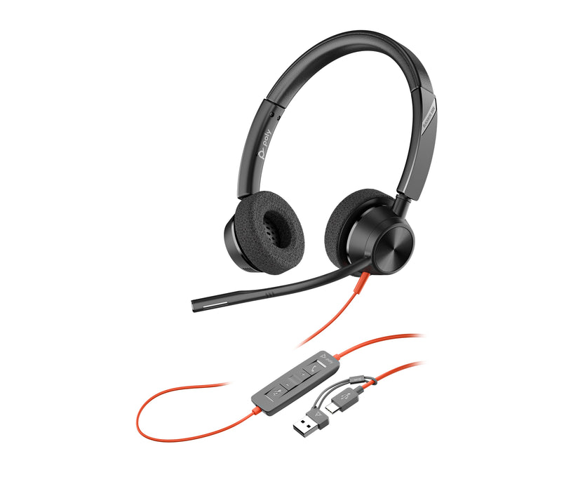 EAN 0197498429090 - HP Poly Blackwire 3320 Stereo USB-C Headset +USB-C/A Adapter Alámbrico Diadema Oficina/Centro de llamadas imagen 6