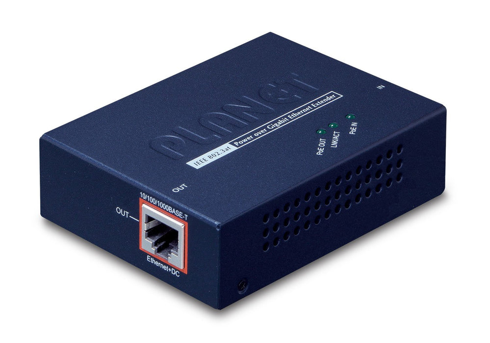 EAN 4711213686054 - PLANET POE-E201 ampliador de red Transmisor y receptor de red Azul imagen 1