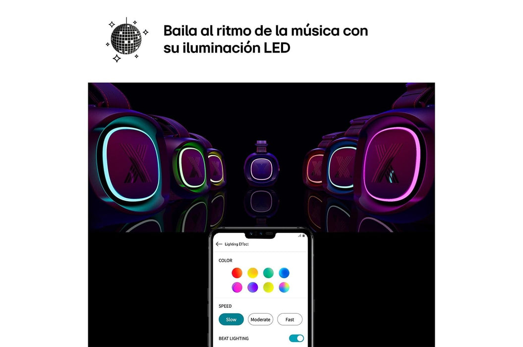 Altavoz  Lg Xboom Xg8t Negro Inalámbrico, Bluetooth, 60w
