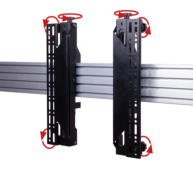 B-Tech Montageschienen -50kg Vesa 400 Para Bt8390 2 Stück Negro