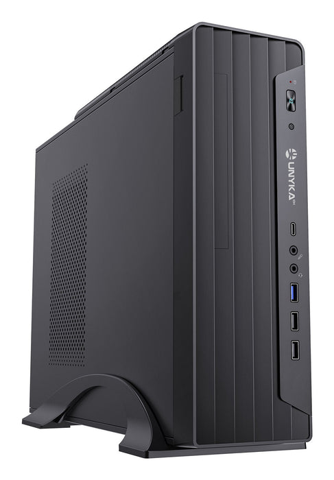 Caja Pc Micro Atx Unykach Uk2012 Cpu Max 80mm Gpu Max 220mm F.A Sfx 300w 80+ Bronze Negro