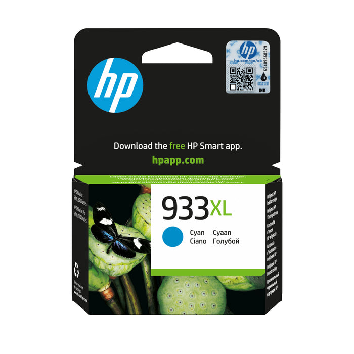 EAN 0886111749027 - HP 933XL High Yield Cyan Original Ink Cartridge cartucho de tinta 1 pieza(s) Alto rendimiento (XL) imagen 1