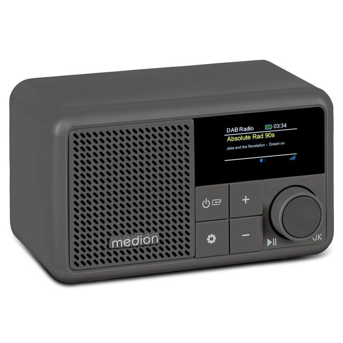 Medion Life® S66822 Tragbares Dab+ Radio Grau