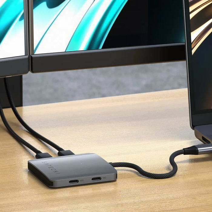 EAN 810086361328 - Satechi ST-H4CPDM hub de interfaz USB Tipo C 10000 Mbit/s Gris imagen 7