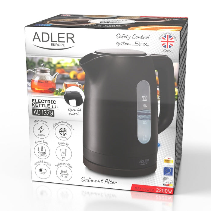 EAN 5905575907936 - Adler AD 1379B tetera eléctrica 1,7 L 2200 W Negro imagen 11