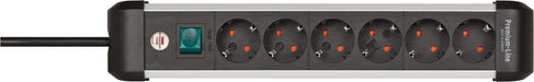 EAN 4007123677382 - Brennenstuhl 1391030600 base múltiple 3 m 6 salidas AC Interior Negro, Plata imagen 1