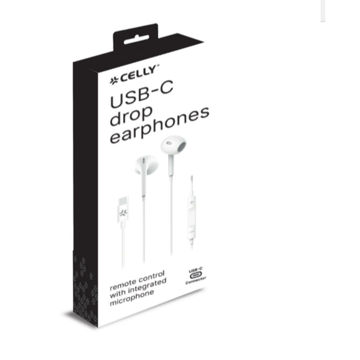 EAN 8021735208136 - Celly UP1300TYPECWH auricular y casco Auriculares Alámbrico Dentro de oído Llamadas/Música USB Tipo C Bla imagen 3