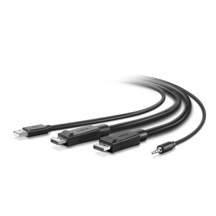 Belkin-Câble 1.8 M Negro Displayport+Us