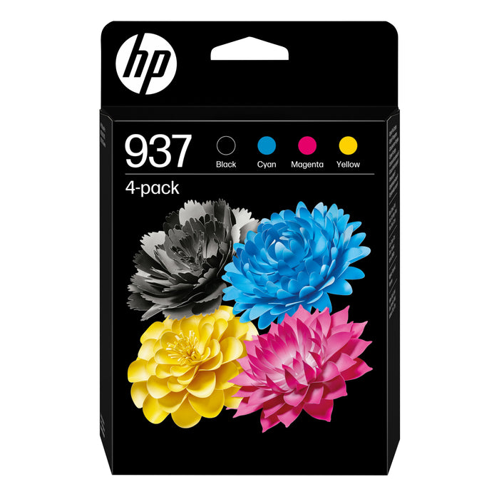 EAN 0199764688521 - HP 937 4-Pack CMYK(4) Original Ink Cartridge cartucho de tinta 4 pieza(s) Rendimiento estándar Negro, Cia imagen 1