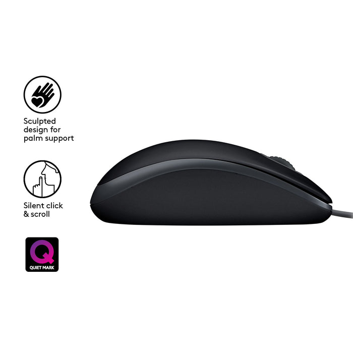 EAN 5099206080539 - Logitech B110 Silent ratón Oficina Ambidextro USB tipo A Óptico 1000 DPI imagen 5