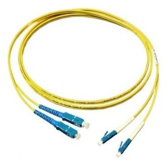 Goodconnections Cable De Red Lwl Duplex Os2 (Singlemode, 9 125) Lc Sc, Lszh, Austauschbare Polarität, 20m,