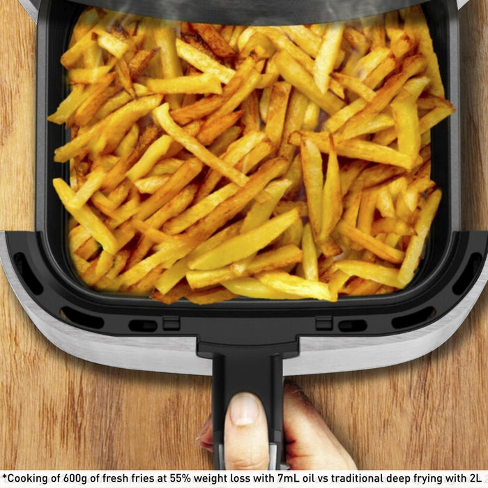EAN 3045380024441 - Tefal Easy Fry & Grill EY501A Sencillo 4,2 L Independiente 1550 W Freidora de aire caliente Negro, Acero  imagen 6