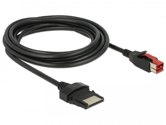 Delock 85479 Cable Poweredusb Macho 24 V > 8 Pin Macho 3 M Para Impresoras Y Terminales De Punto De Venta