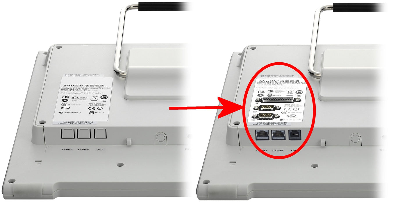 EAN 0887993800004 - Shuttle POS01 tarjeta y adaptador de interfaz Interno Paralelo, De serie imagen 2