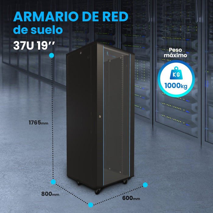 Armario Rack De Pie Extralink 37u 600x800 Negro
