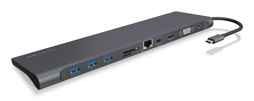EAN 4250078167129 - ICY BOX IB-DK2102-C Alámbrico USB 3.2 Gen 1 (3.1 Gen 1) Type-C Antracita, Negro imagen 1