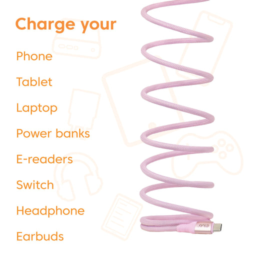 EAN 8719214473600 - CLUB3D CAC-3031 cable USB USB 2.0 2 m USB C Rosa imagen 2