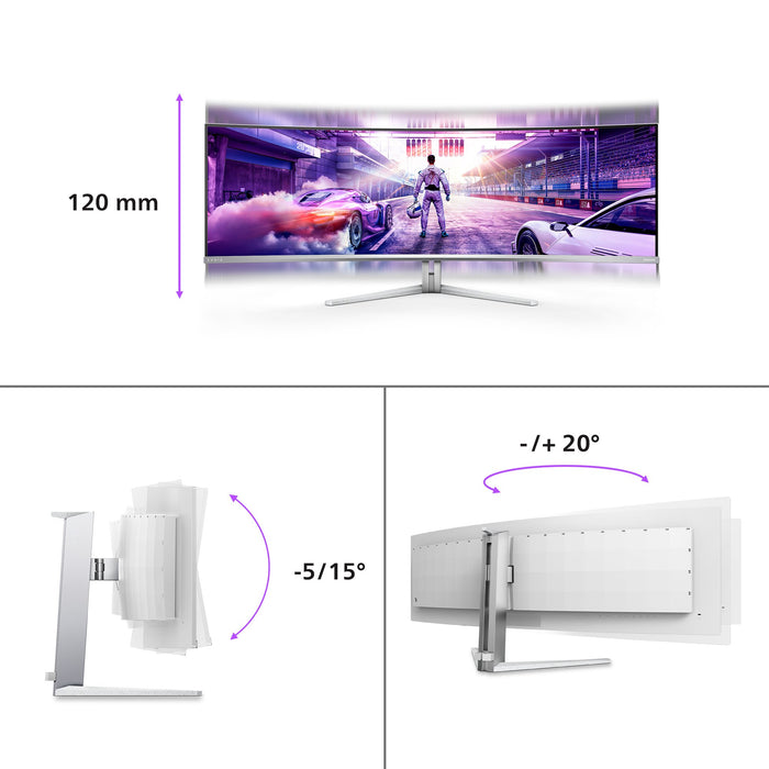 EAN 8712581803926 - Philips Evnia 8000 49M2C8900L/00 pantalla para PC 124,2 cm (48.9") 5120 x 1440 Pixeles Dual QHD QD-OLED B imagen 4