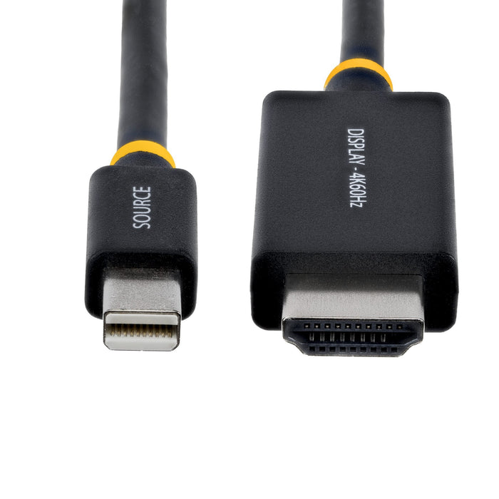 Startech.Com Cable Adaptador Mini Displayport Macho A Hdmi Macho 2 M Negro Activo Admite 4k60hz