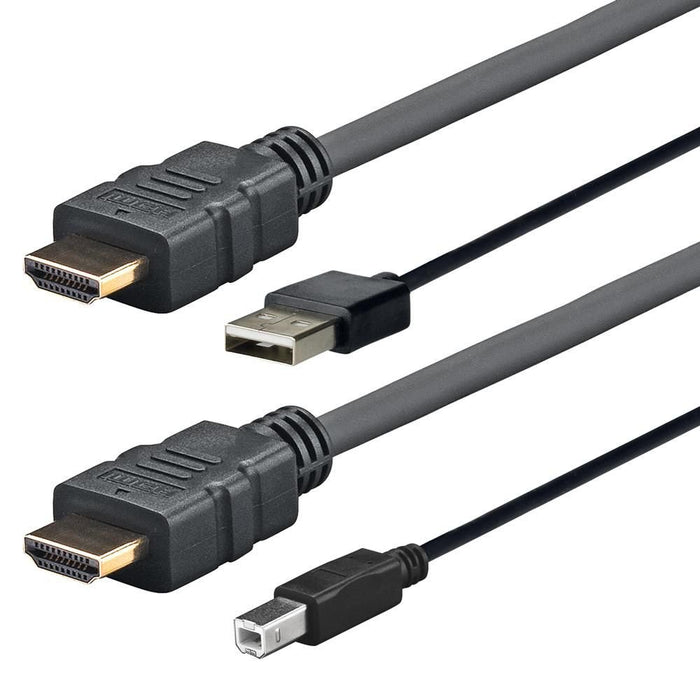 EAN 5704174803423 - Vivolink PROHDMIUSBAB4AMP adaptador de cable de vídeo 4 m HDMI + USB Type-A HDMI + USB Type-B Negro imagen 1